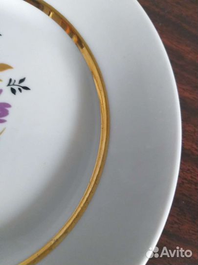 Тарелки новые с историей, фарфор,Бронница,ссср