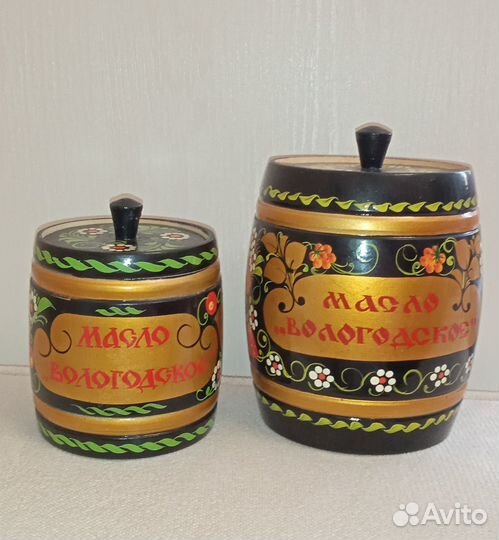 Бочонки деревянные с росписью 