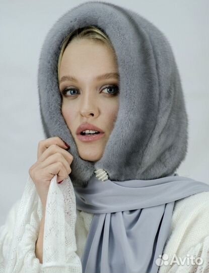 Капор женский меховой шапка норковая