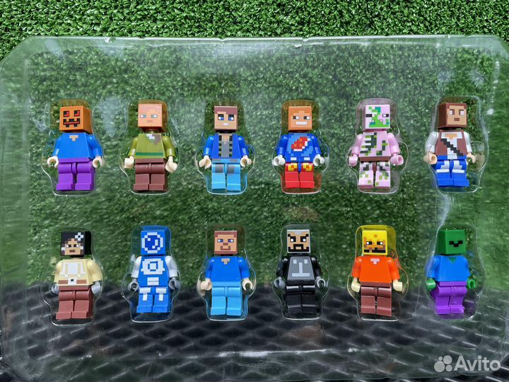 Набор человечков Маинкрафт аналог конструктор Lego
