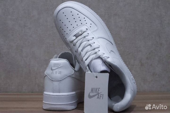 Кроссовки nike air force 1 low белые