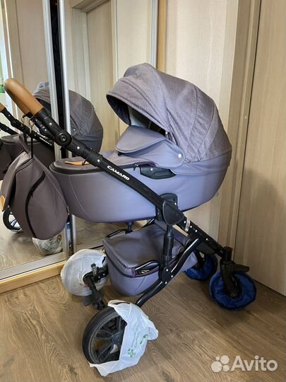 Коляска 3 в 1 эко-кожа Alis Camaro Алис Камаро