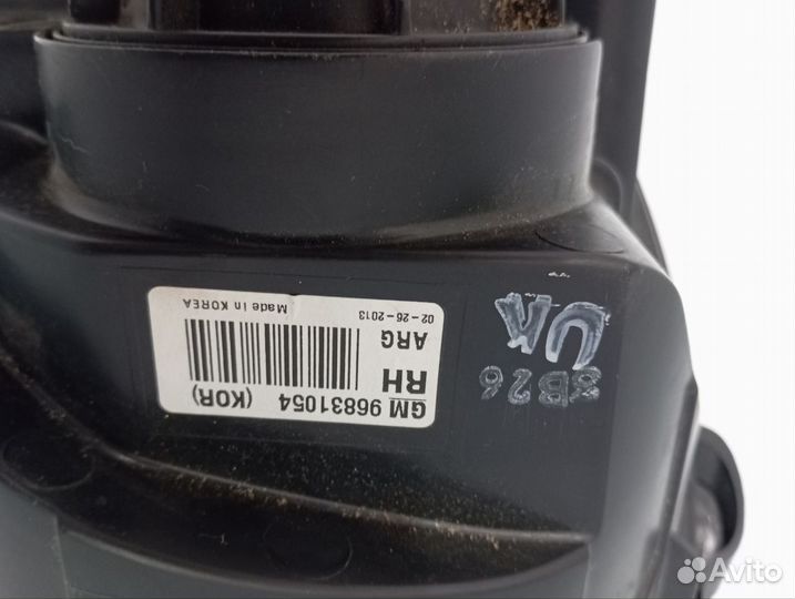 Фара передняя правая chevrolet aveo 96831054