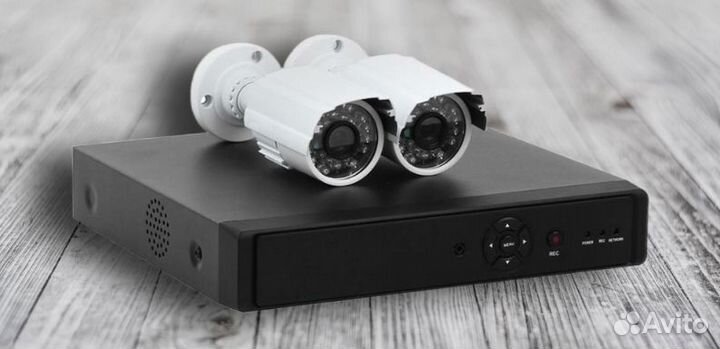 Комплект видеонаблюдения уличный