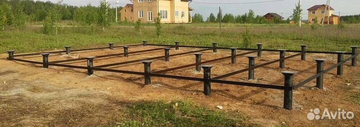 Монтаж свай