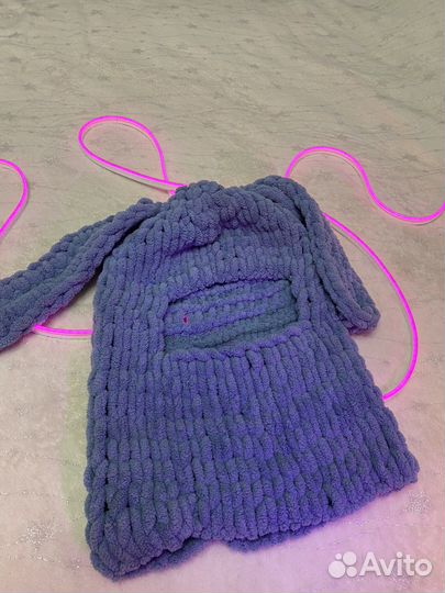 Балаклава вязаная с ушками