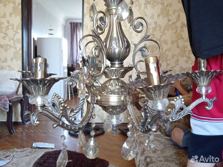 Люстра потолочная бронза