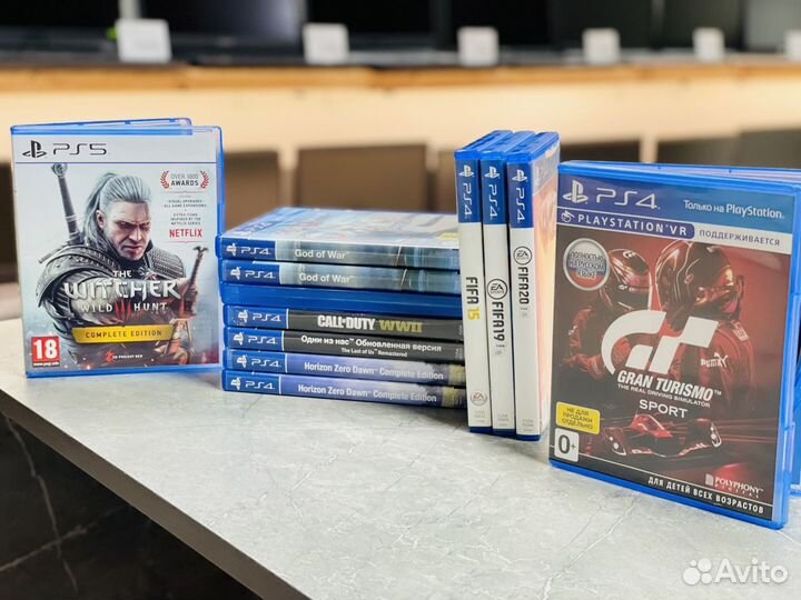 Игра для PS5 / PS4, Ведьмак 3, FIFA, farcry