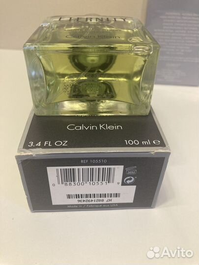 Eternity calvin klein MEN 100мл