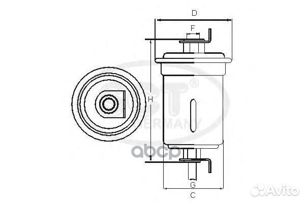 Топливный фильтр toyota camry V20 96-01/avensis