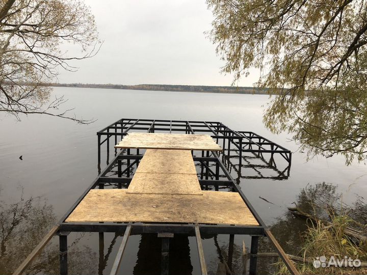 Пирс на винтовых сваях