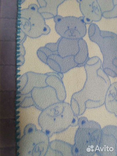 Детский флисовый плед 110х140 (комплект из 2 шт.)
