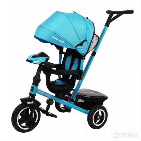 Велосипед 3 кол. Rider 360 10x8 AIR Car голубой