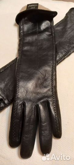Перчатки женские кожаные