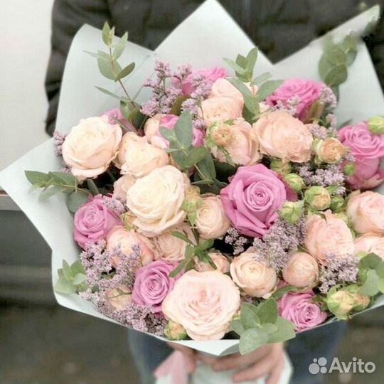 Хризантемы, красивый букет из хризантем, доставка