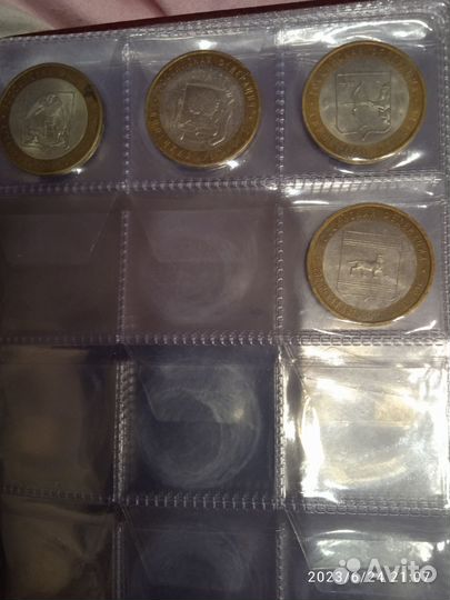 Биметаллические монеты 2000-2023г