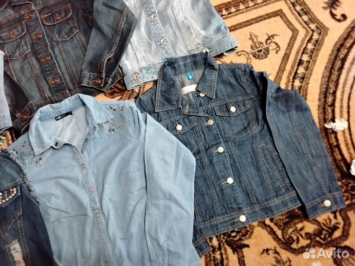 Джинсовые куртки, жилетки, рубашки