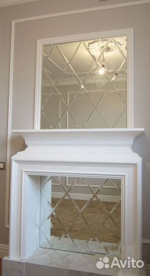 Зеркальная плитка в ванной