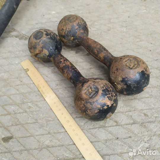 Гантели СССР 1,3,4,5,6,8,10 кг