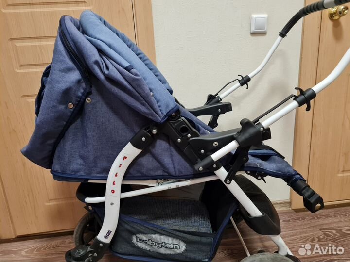 Коляска вездеход с перекидной ручкой