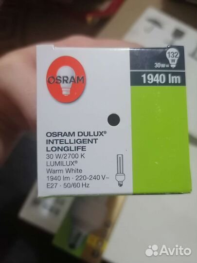 Люминесцентная энергосберегающая лампа Osram