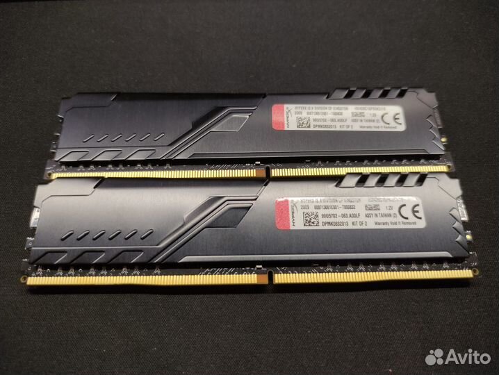 Оперативная память ddr4 hyperx fury 16gb