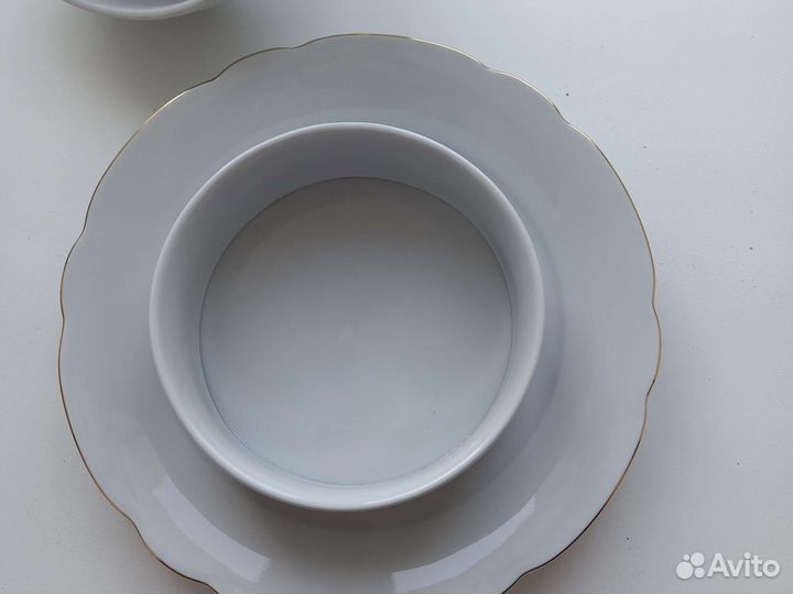 Масленка фарфор гдр новая