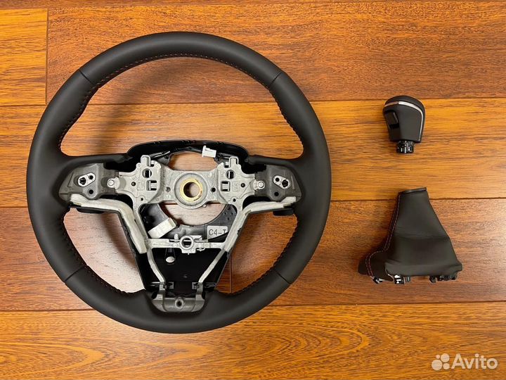 Комплект Руль camry 70 GR(лепестки, обогрев) + кпп