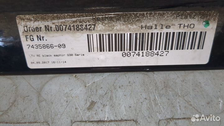 Накладка на порог BMW 5 G30, G31, 2017