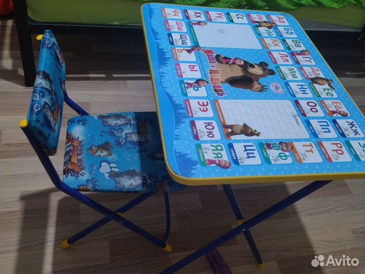 Детский стол и стул б/у
