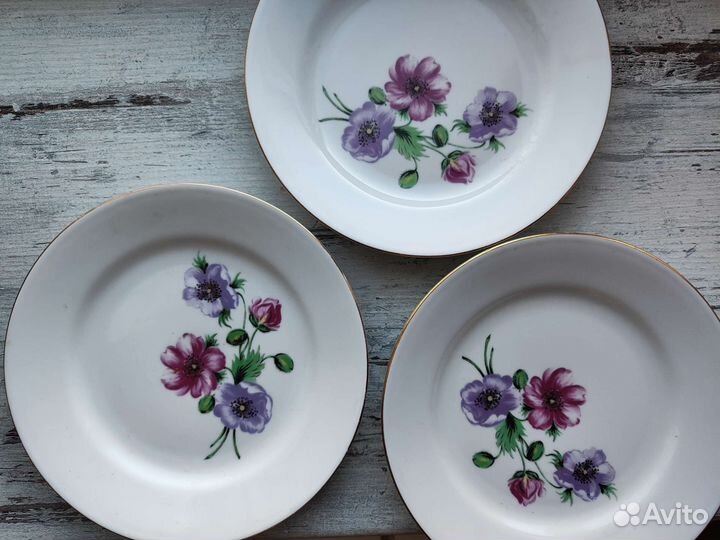 Тарелки Kahla, винтаж, гдр