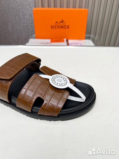 Шлепки hermes мужские