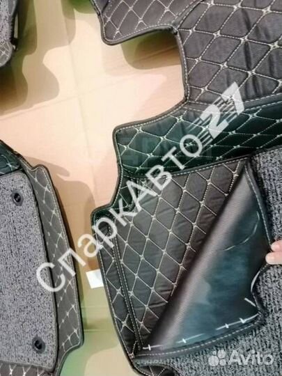 Коврики в салон 3D эко кожа Toyota Fielder 140 раз