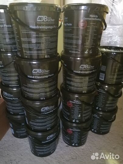 Паста для очистки рук большое ведро 11л adolf buch