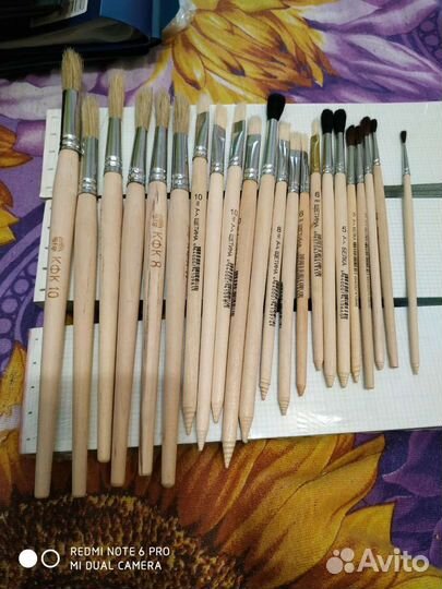 Кисти художественные белка, щетина