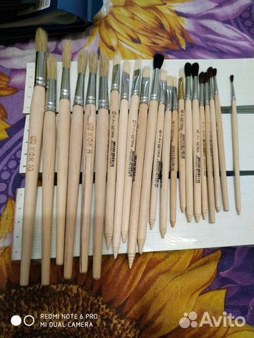 Кисти художественные белка, щетина