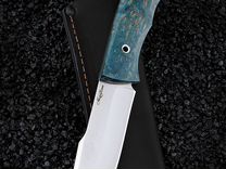Нож №4 Х12мф цм карельская береза зеленая