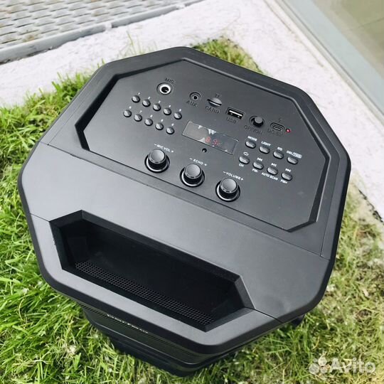 Портативная колонка bluetooth 50вт bastion type-c