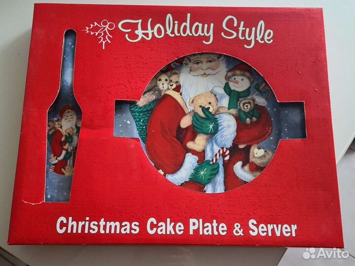 Тортовница новогодняя с лопаткой