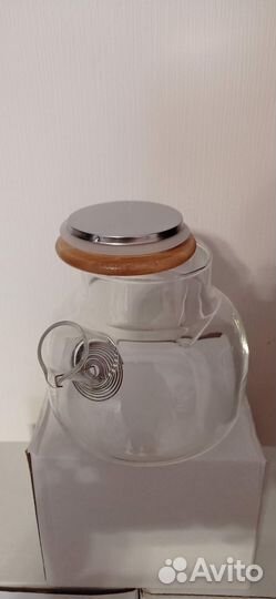 Чайник заварочный стеклянный новый