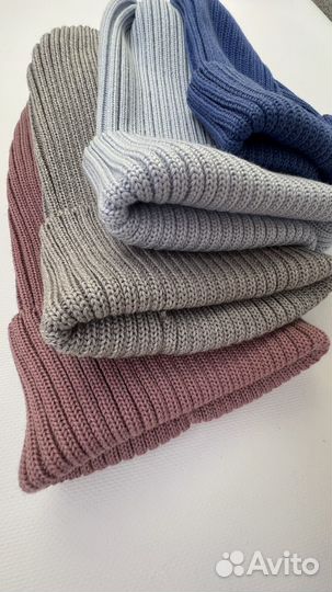 Шапка, снуд, шарф, бактус из мериноса