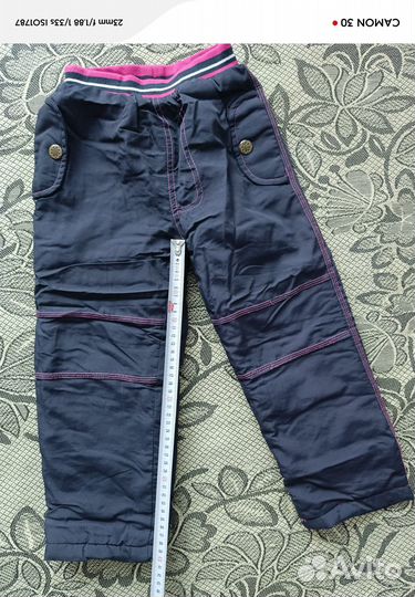 Зимние брюки для девочки