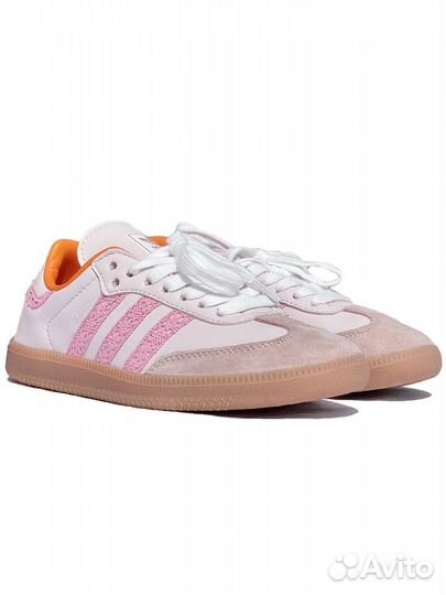 Кроссовки Adidas samba crochet pink c 36-40