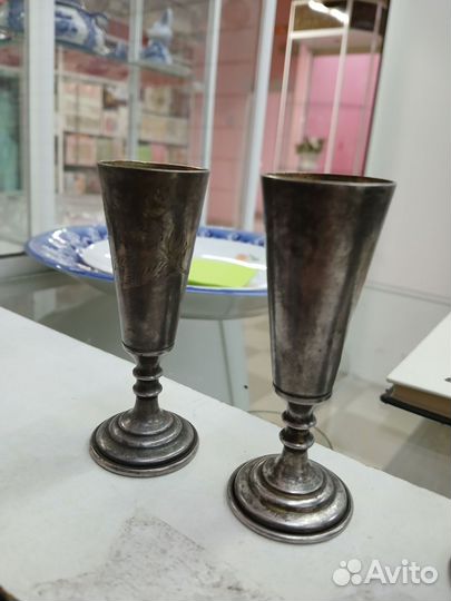 Серебряные рюмки 4 шт. 2 шт 84 проба царские