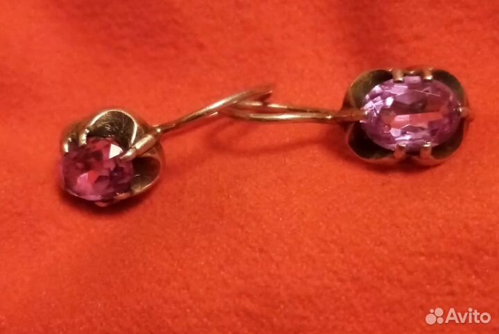 Серебряные серьги 875 пробы