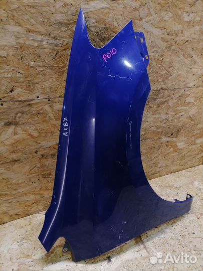 Крыло переднее синее Volkswagen Polo 5 хэтчбек