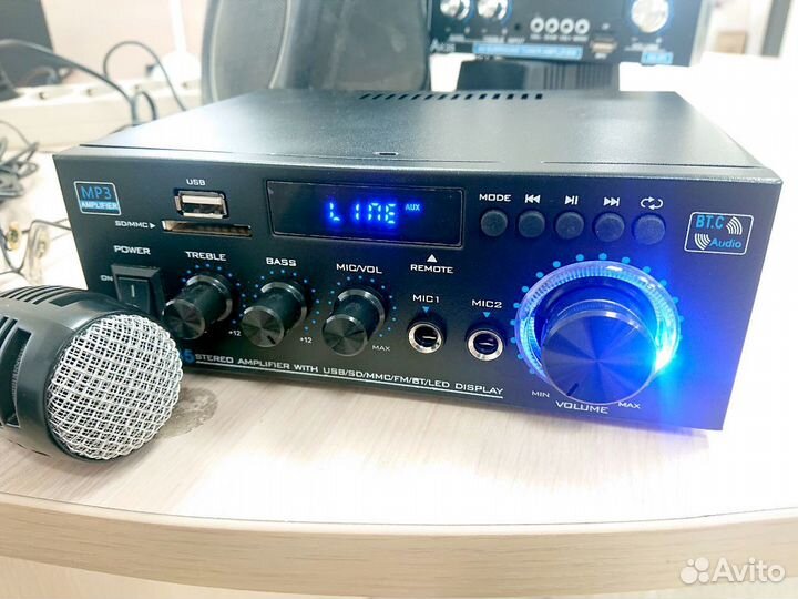 Усилитель звука колонок 240Вт/USB/MP3/Bluetooth