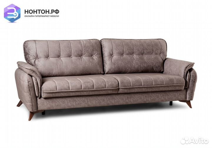 Диван тик-так Дорис коричневый