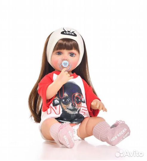 Кукла реборн 58 см силиконовая новая