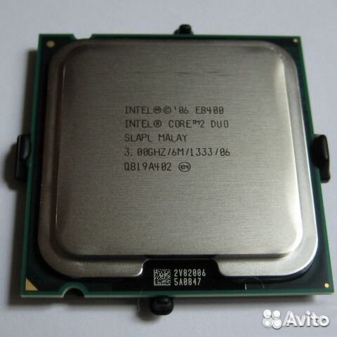 Процессор core 2 DUO E8400 сокета LGA775